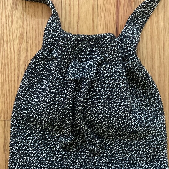 The Original Sak Chocolate Charcoal Crochet Shoulder Handbag Bag Purse Knit - Picture 10 of 10